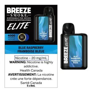 [FD] BREEZE ELITE S50 4000 BLUE RASPBERRY - 5ct