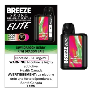 [FD] BREEZE ELITE S50 4000 KIWI DRAGON BERRY - 5ct