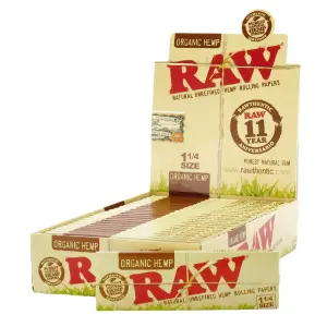 Raw Paper Organic 1 1/4 24pcs
