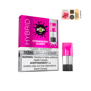[FD] POP PODS WIGGLY STRAWBERRIES (STRAWBERRY GUMMY) - 5ct